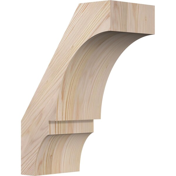 Ekena Millwork 5 1/2"W x 10"D x 14"H Balboa Smooth Knee Brace, Douglas Fir BRC06X10X14BOA00SDF - main